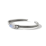 Celestial Crescent Moonstone Bracelet