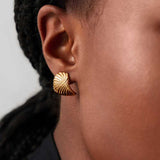 Ripple Stud Earrings