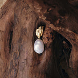 Moonlit Tides Pearl Drop Earrings