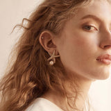 Starfish Shape Pearls Earrings