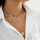 Turquoise Multi-Layered Necklace