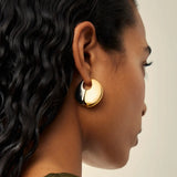 Two Tone Hoop Earrings
