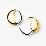 Two Tone Hoop Earrings